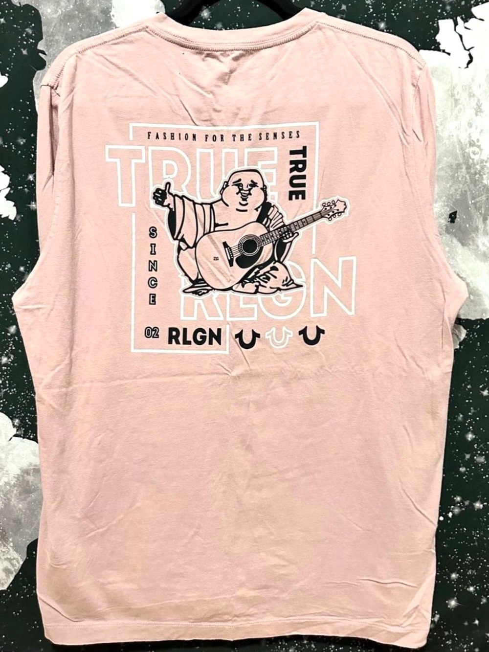 True Religion Big Buddha Guitar Long Sleeve Shirt
